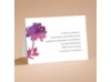 Purple Spring Flowers - Reception Card
