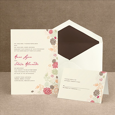 Blossoming Autumn - Invitation