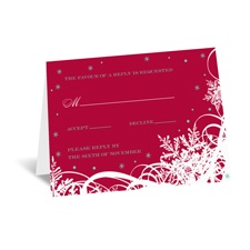 Snow-Covered - Respond Card and Envelope