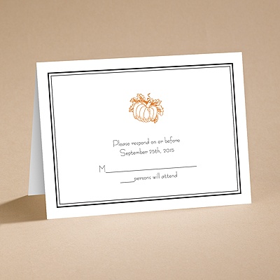 Pumpkin Spice - Respond Folder and Envelope