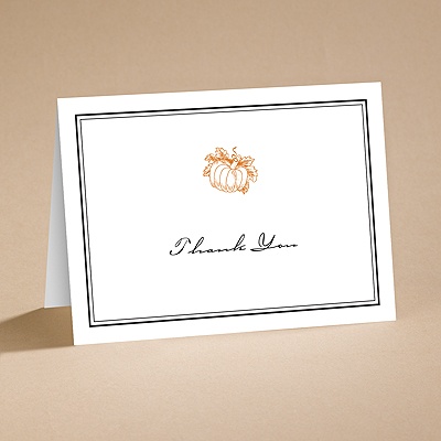 Pumpkin Spice - Thank You Folder and Envelope