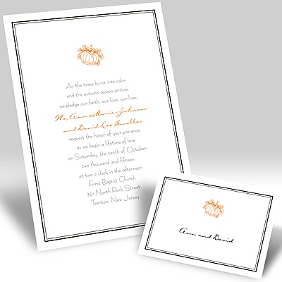 Pumpkin Spice - Invitation