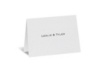 White Shimmer Thank You Card and Envelope