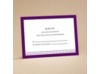 Filigree Flowers - Dewberry Purple - Respond Card and Envelope
