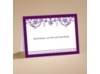 Filigree Flowers - Dewberry Purple - Note Card and Envelope
