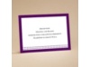 Filigree Flowers - Dewberry Purple - Reception Card
