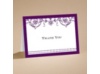 Filigree Flowers - Dewberry Purple - Thank You Card with Verse and Env