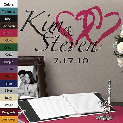 Names and Hearts Wedding Art