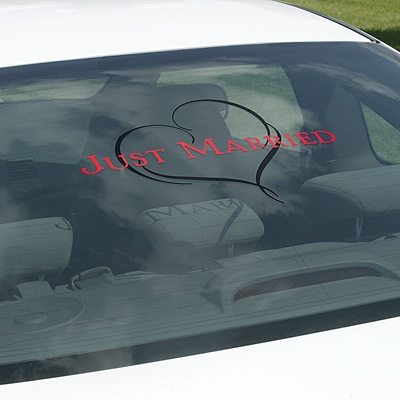 Just Married Wedding Art