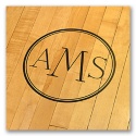 Monogram and Circle Wedding Art