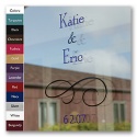Names and Swirl Wedding Art