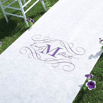 Monogram Aisle Runner