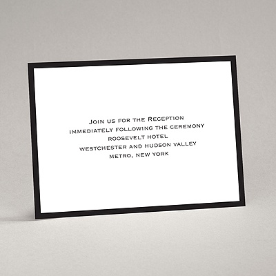 Feathered Flower - Red - Reception Card