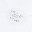 Blank Two Become One Wedding Seal