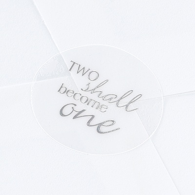 Blank Two Become One Wedding Seal