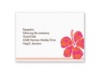 Hibiscus Boarding Pass to Romance - Reception Card