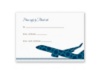 Airplane Boarding Pass to Romance - Respond Card and Envelope
