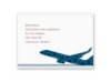 Airplane Boarding Pass to Romance - Reception Card
