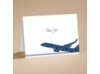 Airplane Boarding Pass to Romance - Thank You Card with Verse and Enve