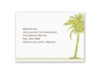 Palm Tree Boarding Pass to Romance - Reception Card