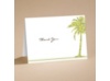 Palm Tree Boarding Pass to Romance - Thank You Card with Verse and En