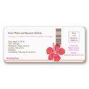 Hibiscus Boarding Pass to Romance - Invitation