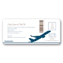 Airplane Boarding Pass to Romance - Invitation