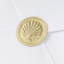 Blank Gold Embossed Shell Seal