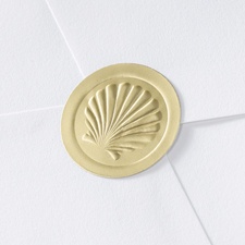 Blank Gold Embossed Shell Seal