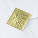 Blank Gold Embossed Leaf Wedding Seal