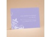 Flourishes - Purple Lilac - Respond Card and Envelope
