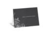 Flourishes - Black - Note Card and Envelope