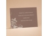 Flourishes - Chocolate Brown - Reception Card