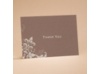 Flourishes - Chocolate Brown - Thank You Card and Envelope