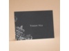 Flourishes - Black - Thank You Card and Envelope
