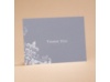 Flourishes - Slate Grey - Thank You Card and Envelope