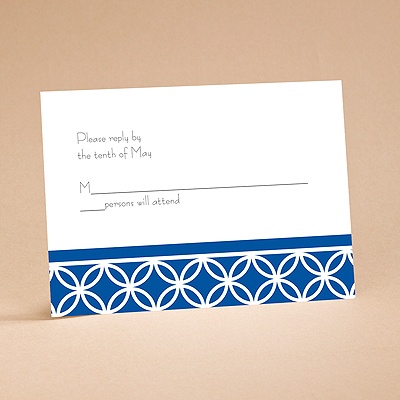 Brilliant Blue - Respond Card and Envelope