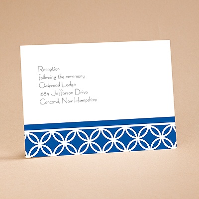 Brilliant Blue - Reception Card