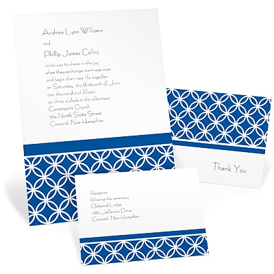 Brilliant Blue - Invitation