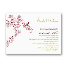 Sweet Cherry Blossoms - Petite Invitation