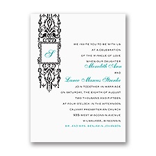Ornate Monogram - Petite Invitation