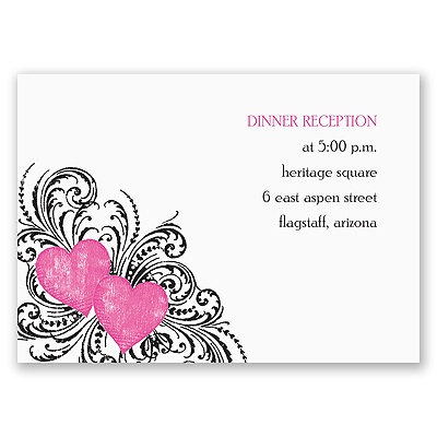 Heart Beats - Reception Card
