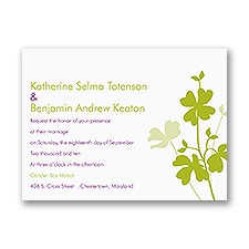 Floral Silhouettes - Petite Invitation