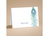 Exotic Peacock - Thank You Card and Envelope
