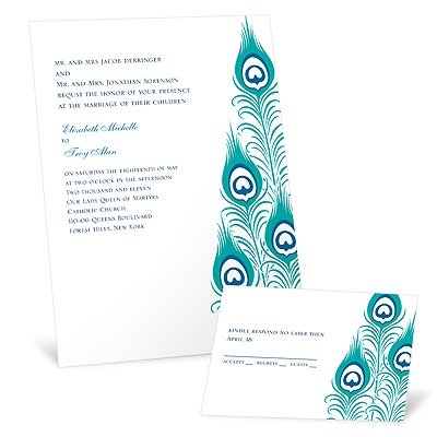 Exotic Peacock - Invitation