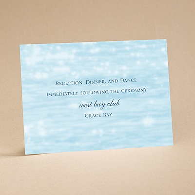 On the Water - Reception Card
