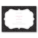 Vintage Frame - Black - Save the Date Card - Black