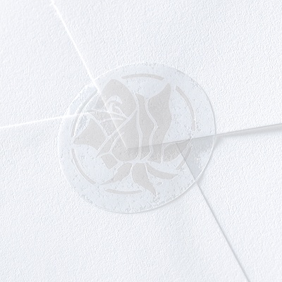 Blank Pearl Rose Wedding Seal