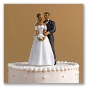 African American Couple Cake Top