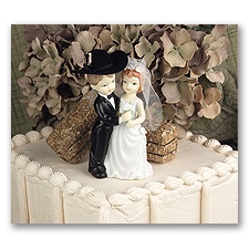 Porcelain Couple Cake Top